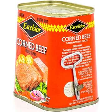 EXCELSIOR Corned Beef - Delicious Ready to Eat Snack