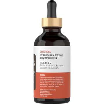 Carlyle Lugols Iodine 2 Percent | 4 fl oz (Pack of 1) | Potassium Iodide and Iodine Solution 2% Liquid Drops