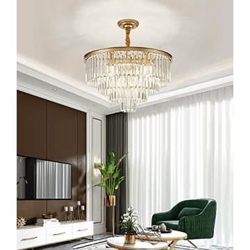 ELGOBST Modern Crystal Chandelier - Elegant and Versatile