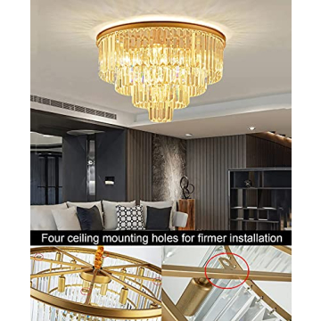 ELGOBST Modern Crystal Chandelier - Elegant and Versatile