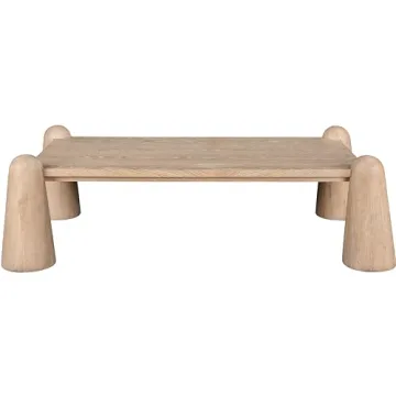 Meridian Wyndham Art Deco Coffee Table - Rich Natural Finish