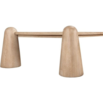 Meridian Wyndham Art Deco Coffee Table - Rich Natural Finish