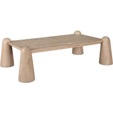 Meridian Wyndham Art Deco Coffee Table - Rich Natural Finish