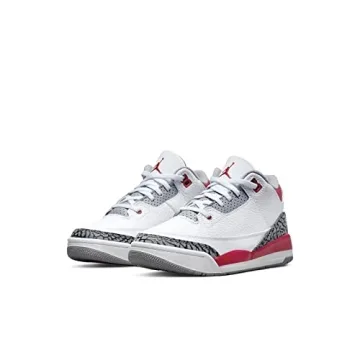 Jordan Preschool 3 Retro PS Fire Red Sneakers for Kids