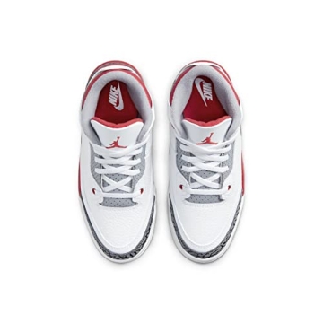 Jordan Preschool 3 Retro PS Fire Red Sneakers for Kids