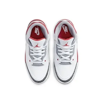 Jordan Preschool 3 Retro PS Fire Red Sneakers for Kids