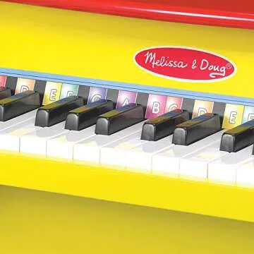 Melissa & Doug Learn-To-Play Piano With 25 Keys and Color-Coded Songbook Toy Piano For Baby, Kids Piano Toy, Toddler Piano Toys For Ages 3+