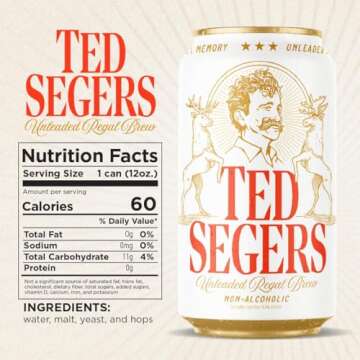 Ted Segers NA Brew Smooth Non-Alcoholic Beer Crafted in Michigan Hops