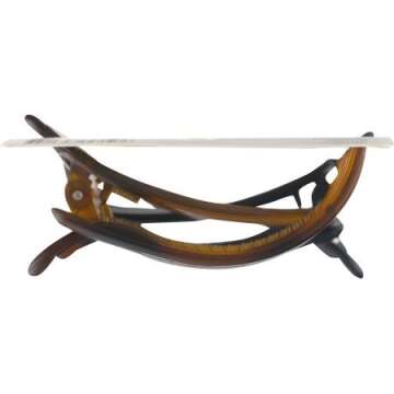 Scunci No-Slip Grip Inner Teeth Hair Clip, unisex, 2-Count per Pack (1-Pack)