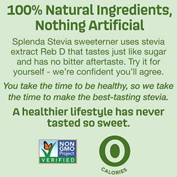 SPLENDA Stevia Zero Calorie Sweetener for Baking, Plant Based Sugar Substitute Granulated Powder, 7.8 oz Resealable Pouch