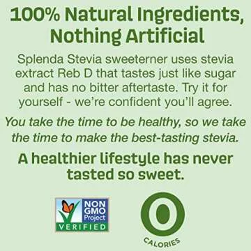 SPLENDA Stevia Zero Calorie Sweetener for Baking, Plant Based Sugar Substitute Granulated Powder, 7.8 oz Resealable Pouch