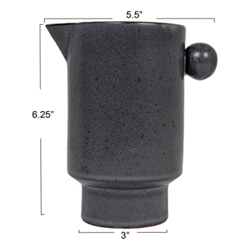 Creative Co-Op Modern Small Stoneware Pitcher 24oz