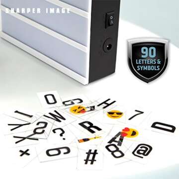 Sharper Image Cinematic LED Letterbox for Creative Messages