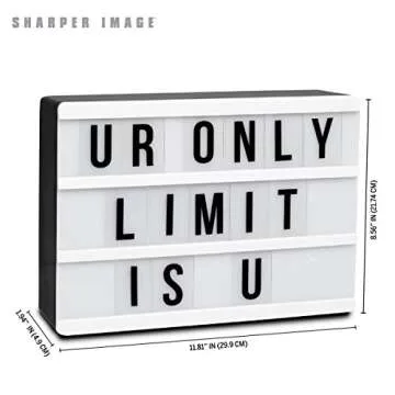 Sharper Image Cinematic LED Letterbox for Creative Messages
