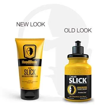 ATX Men's Head Shaving Basics Bundle with 5oz HeadSlick Cream, Razor, Blade Refills