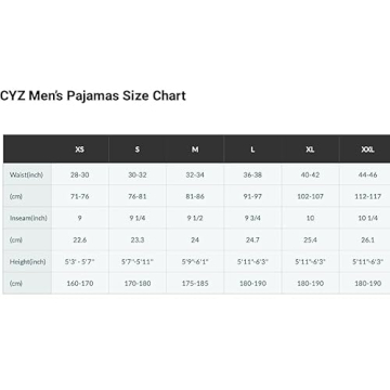 CYZ Men's Soft Cotton Flannel Pajama Pants - Black Red Gingham