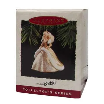 Stunning Hallmark Barbie Gold Gown Christmas Ornament for Collectors