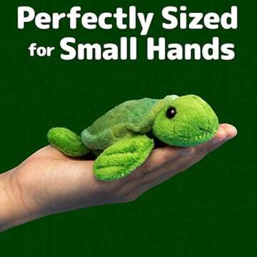 PREXTEX Plush Toys Turtle Stuffed Animal w/ 3 Baby Stuffed Turtle - Big Turtle with Zipper - 3 Little Baby Turtle Plush - Turtle Toys for Kids 3-5 - Turtle Toy - Thoughtful Gift for Turtle Lovers