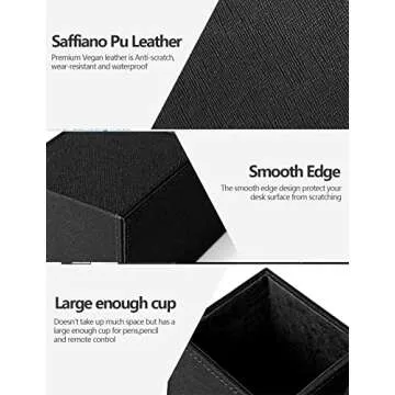 2-in-1 Pen Holder with Wireless Charger, Compatible with iPhone 16/15/14/13/12/11/8 Series, Pencil Holder Phone Stand for Desk Home Office, Men Gift Husband Wife Anniversary Dad Birthday Idea Gadget