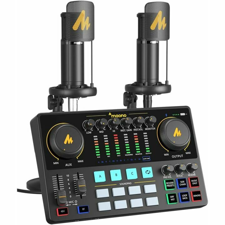 MAONO Podcast Equipment Bundle for 2 - All-in-One