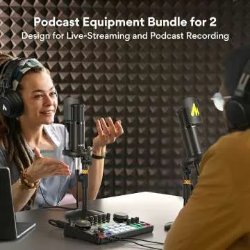 MAONO Podcast Equipment Bundle for 2 - All-in-One