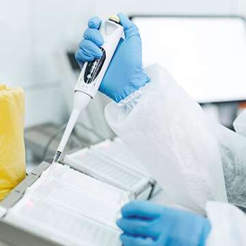 SwiftGrip Disposable Nitrile Exam Gloves, Blue, Nitrile Gloves Disposable Latex Free, Medical Gloves, Cleaning Gloves, Food-Safe Rubber Gloves, Powder Free, Non-Sterile, 100-ct Box (Large)