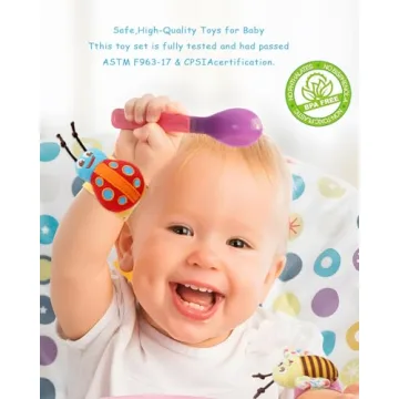 Bloobloomax Baby Rattles Toys for 0-12 Month, Infant Girl Boy Toys for Babies 3-6 Months, Newborn Hand & Foot Toys for 0 to 9 Months, Baby Shower Gifts Set with Wrist Rattle Socks