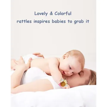 Bloobloomax Baby Rattles Toys for 0-12 Month, Infant Girl Boy Toys for Babies 3-6 Months, Newborn Hand & Foot Toys for 0 to 9 Months, Baby Shower Gifts Set with Wrist Rattle Socks