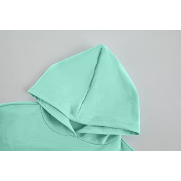 Meikulo Girls Cropped Hoodie Jogger Set - Soft & Stylish