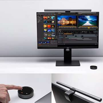 ideapro Monitor Light Bar – Wireless Remote LED Desk Lamp