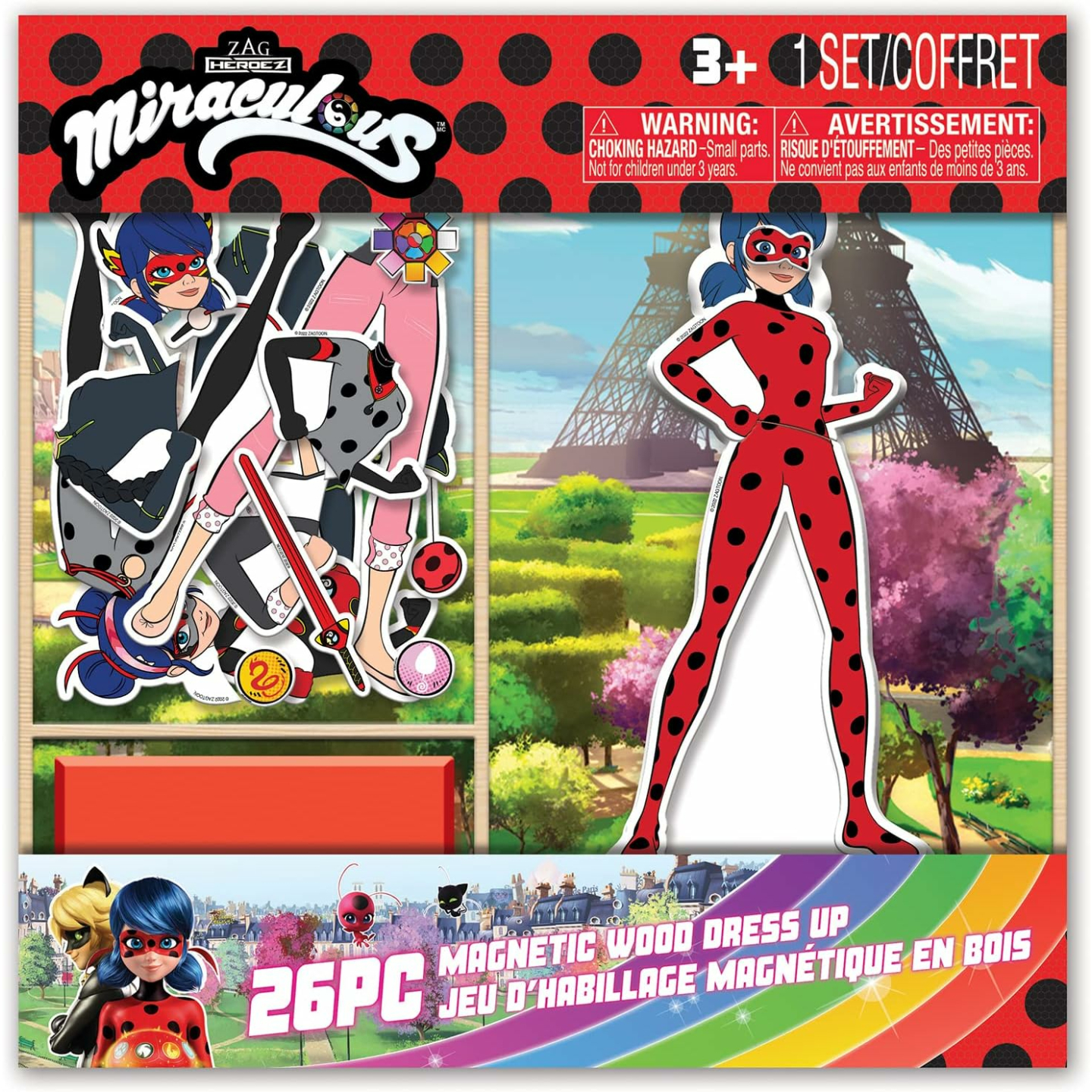 Miraculous Ladybug Magnetic Dress Up Doll Set