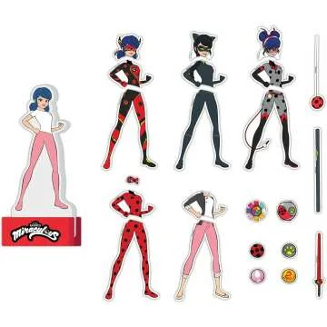 Miraculous Ladybug Magnetic Dress Up Doll Set