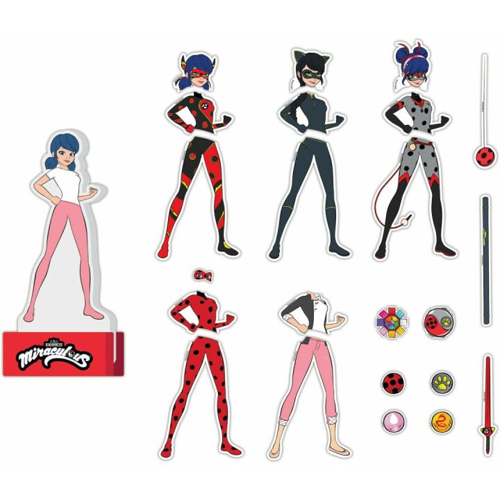 Miraculous Ladybug Magnetic Dress Up Doll Set