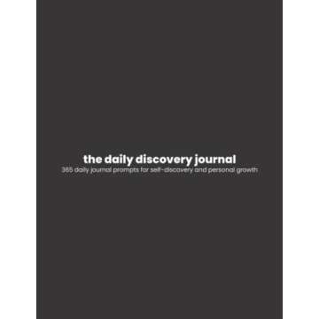 The Daily Discovery Journal (Black) by The Werk Life: 365 Daily Journal Prompts for Self-Discovery a...