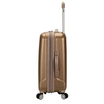 Rockland Melbourne Hardside Expandable Luggage with Spinner Wheels, Bronze, Carry-On 20"