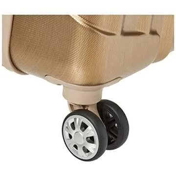 Rockland Melbourne Hardside Expandable Luggage with Spinner Wheels, Bronze, Carry-On 20"