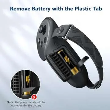 AMVR Upgraded Controller Grips Cover Compatible with Meta/Oculus Quest 3S/Quest 3 Accessories, with Battery Opening Cover and Knuckle Straps Protector