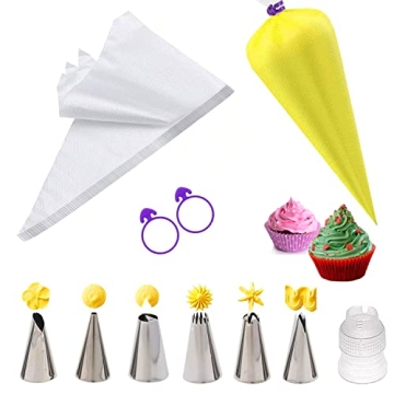 Comprehensive 34 Pcs Cake Decorating Kit with Icing Tips and Bags for Creative Baking
