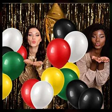 Deekin Black History Month Balloons 130 Pcs for Celebrations