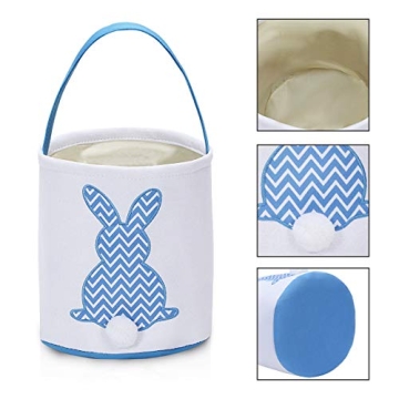 MONOBLANKS Easter Bunny Basket Bags for Egg Hunts and Gifts