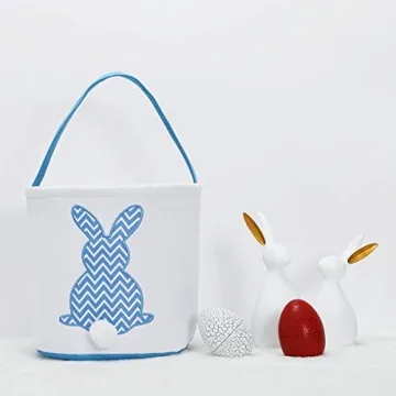 MONOBLANKS Easter Bunny Basket Bags for Egg Hunts and Gifts