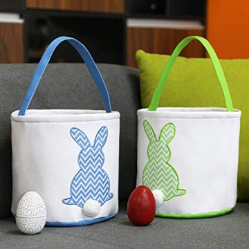 MONOBLANKS Easter Bunny Basket Bags for Egg Hunts and Gifts