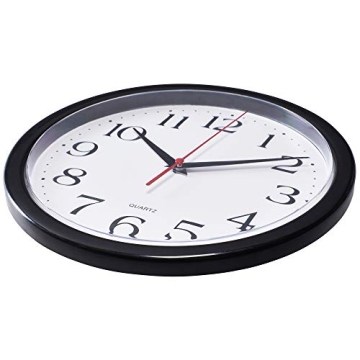 Bernhard Wall Clock Silent Non Ticking 10 Inch Easy to Read