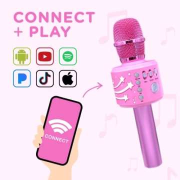 Move2Play Karaoke Microphone for Kids with Bluetooth