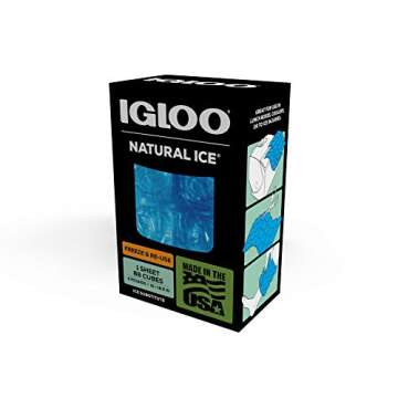 Igloo MaxCold Gel Ice Packs, Reusable Ice Packs for Coolers, Long Lasting Cold Freezer Pack for Lunc...