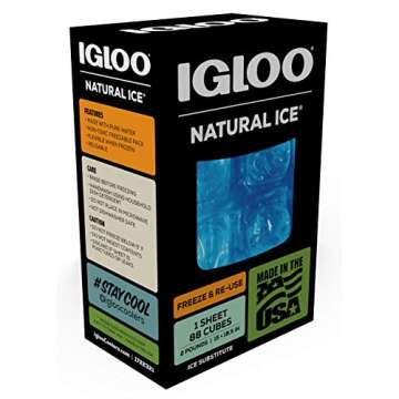 Igloo MaxCold Gel Ice Packs, Reusable Ice Packs for Coolers, Long Lasting Cold Freezer Pack for Lunch Boxes and Camping