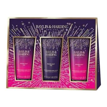 Baylis & Harding Gift Set for Women - Luxuruy Hand Care Pack - Moonlight Fig - 2 Pack