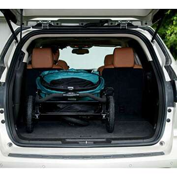 Pet Gear NO-Zip Double Pet Stroller, Zipperless Entry, for Single or Multiple Dogs/Cats, Plush Pad + Weather Cover Included, Large Gel-Filled Tires, 1 Model 3 colors