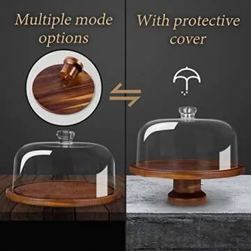 Jkwokback Cake Stand with Dome for Celebrations and Baking