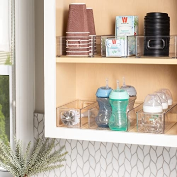 bHome & Co Clear Plastic Storage Bins for Organization
